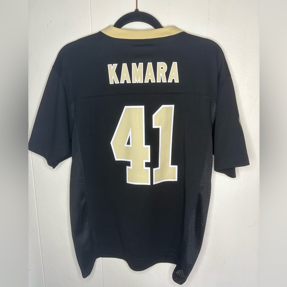 Youth New Orleans Saints Alvin Kamara Nike Black Game Jersey- size L